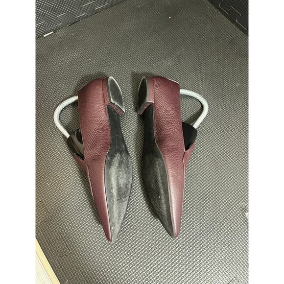 Everlane Maroon Pointy Toe Loafer Leather‎ Flat Womens Shoes Size 7.5 - Picture 4 of 8